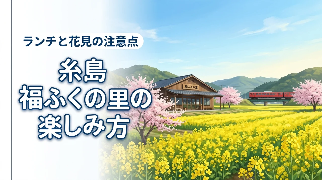 糸島の福ふくの里はランチや花見も楽しめる？後悔しないための注意点や魅力を紹介