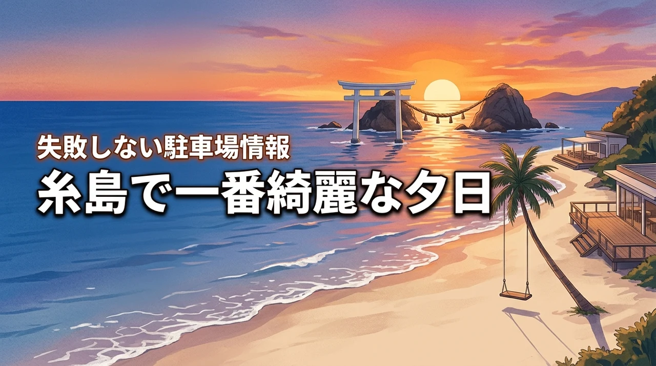糸島で一番綺麗な夕日スポットはどこ？失敗しない訪問のコツと駐車場情報
