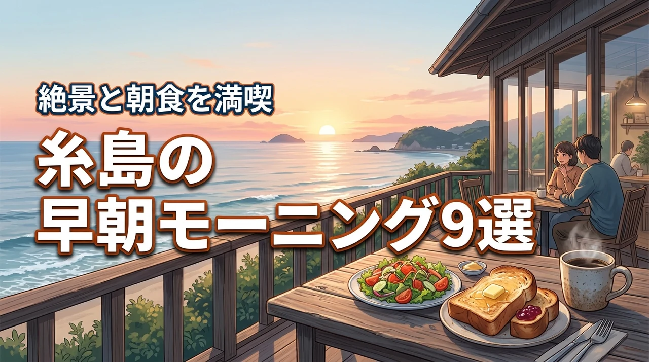 糸島で早朝からモーニングを楽しめるおすすめ店9選！絶景と朝食を満喫するコツ
